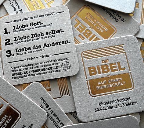 Lutherjahr 2017: 3 Bibelsprüche auf dem Bierdeckel